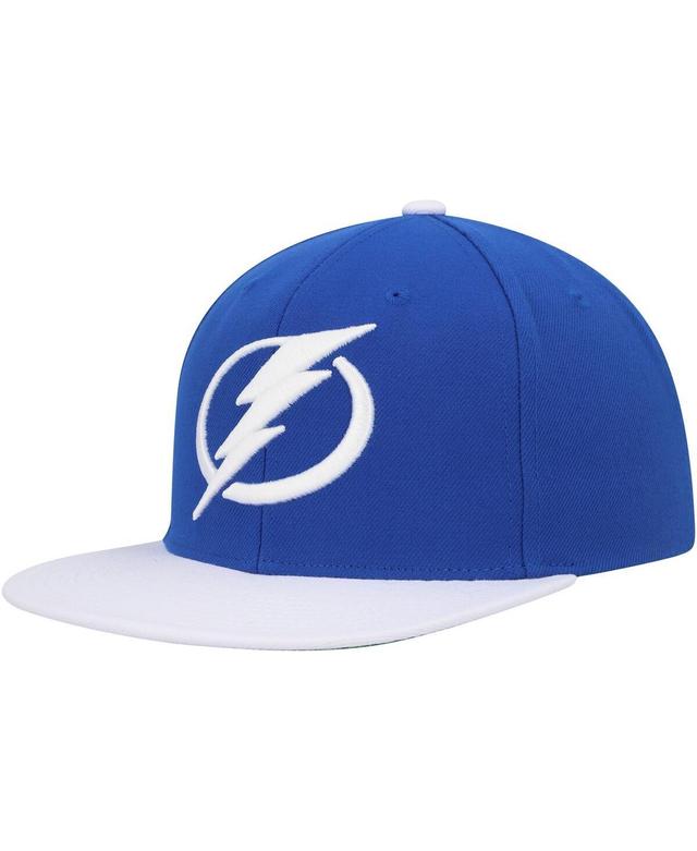 Mens Mitchell & Ness Blue Tampa Bay Lightning Core Team Ground 2.0 Snapback Hat Product Image