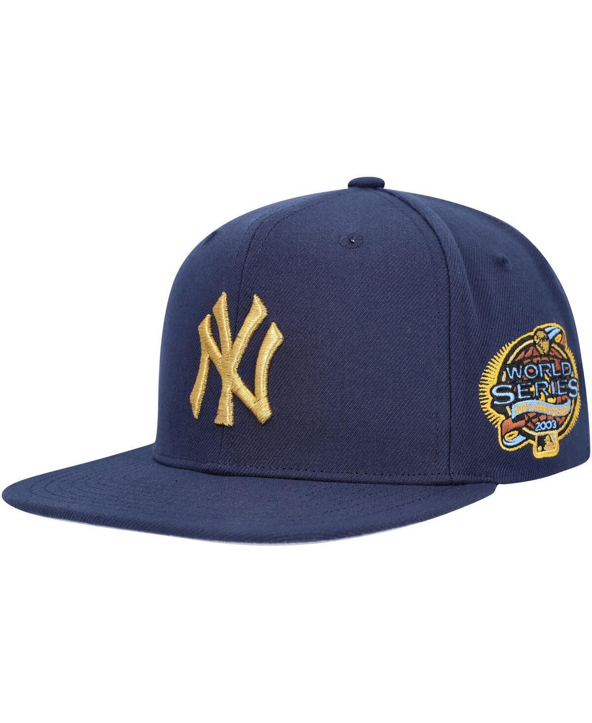 Mens Mitchell & Ness Navy New York Yankees Champd Up Snapback Hat Product Image