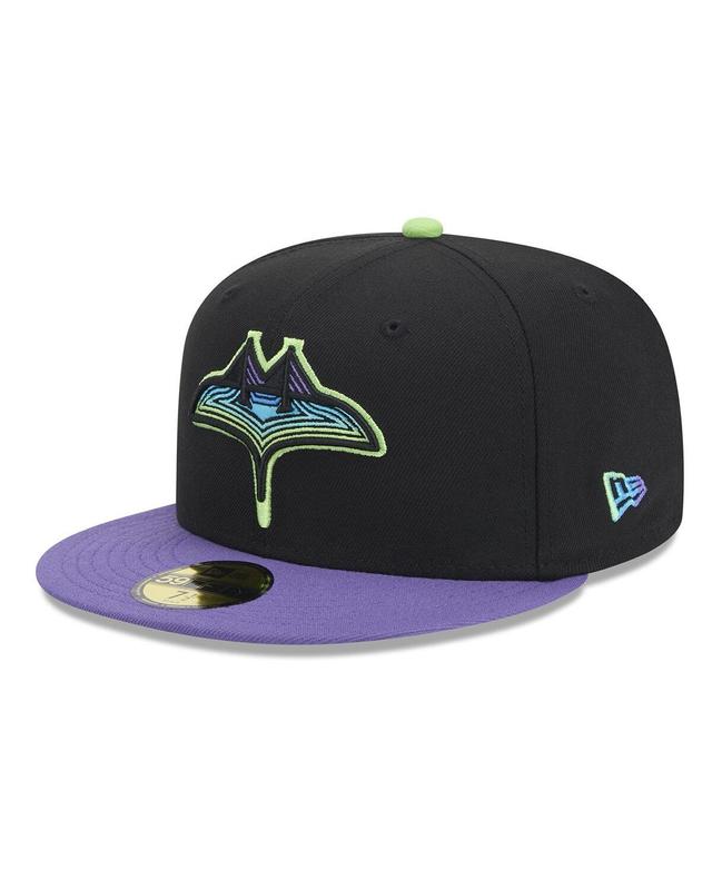 New Era Mens Black Tampa Bay Rays 2024 City Connect 59FIFTY Fitted Hat Product Image