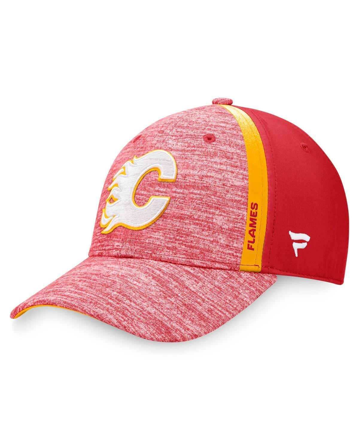 Mens Fanatics Heather Red Calgary Flames Defender Flex Hat Product Image