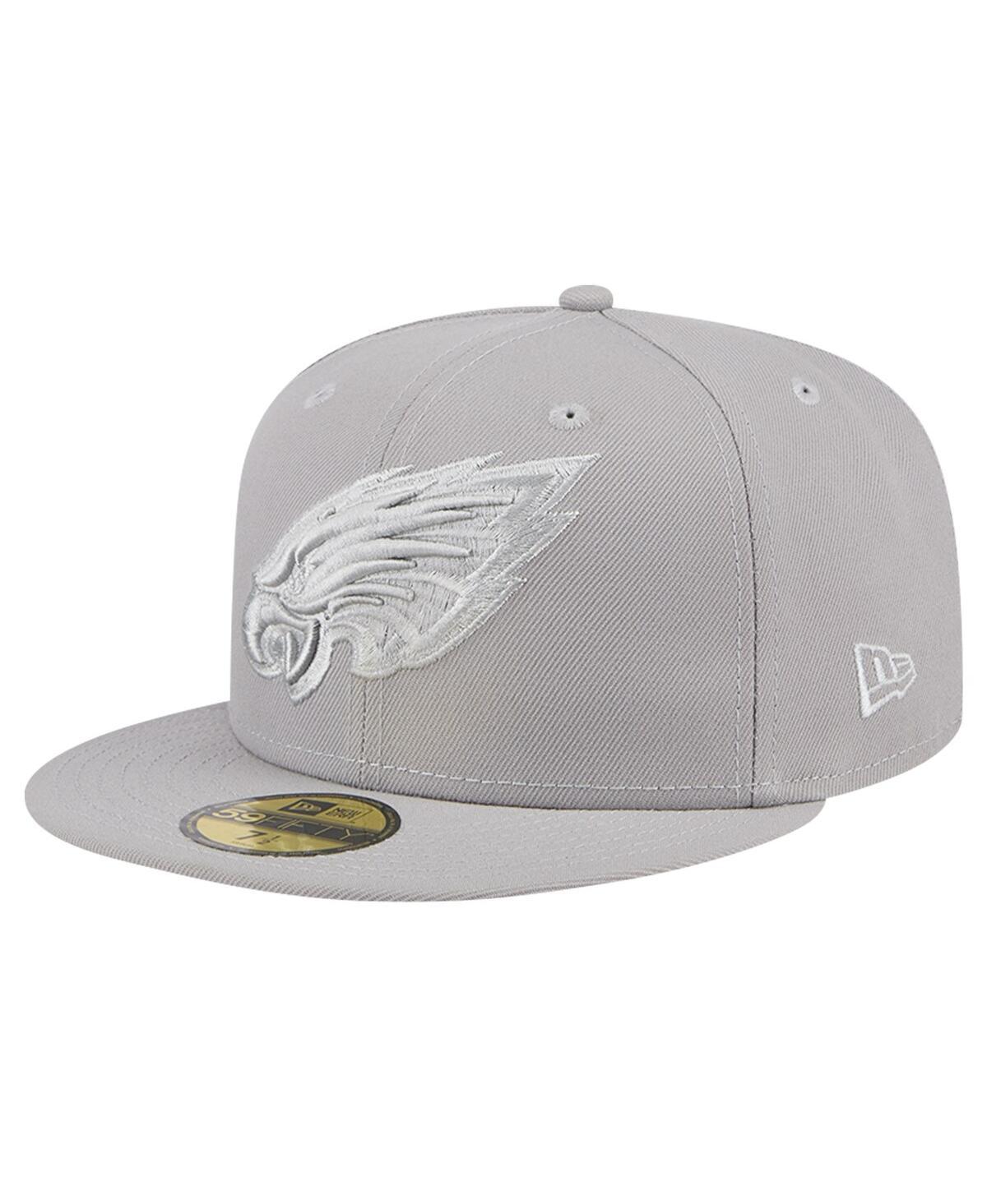 New Era Mens Gray Philadelphia Eagles Color Pack 59FIFTY Fitted Hat Product Image