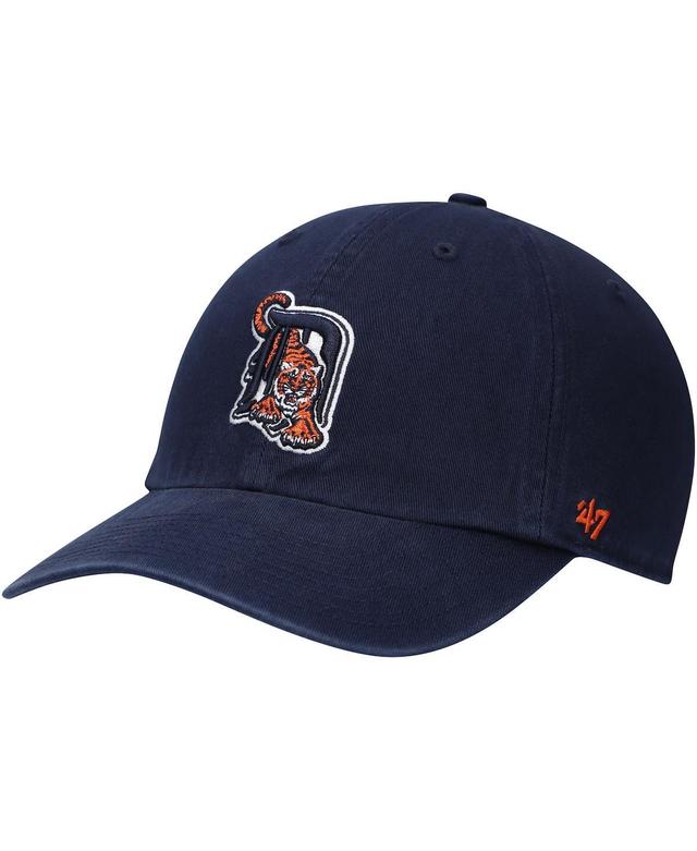 Mens 47 Navy Detroit Tigers Logo Cooperstown Collection Clean Up Adjustable Hat Product Image