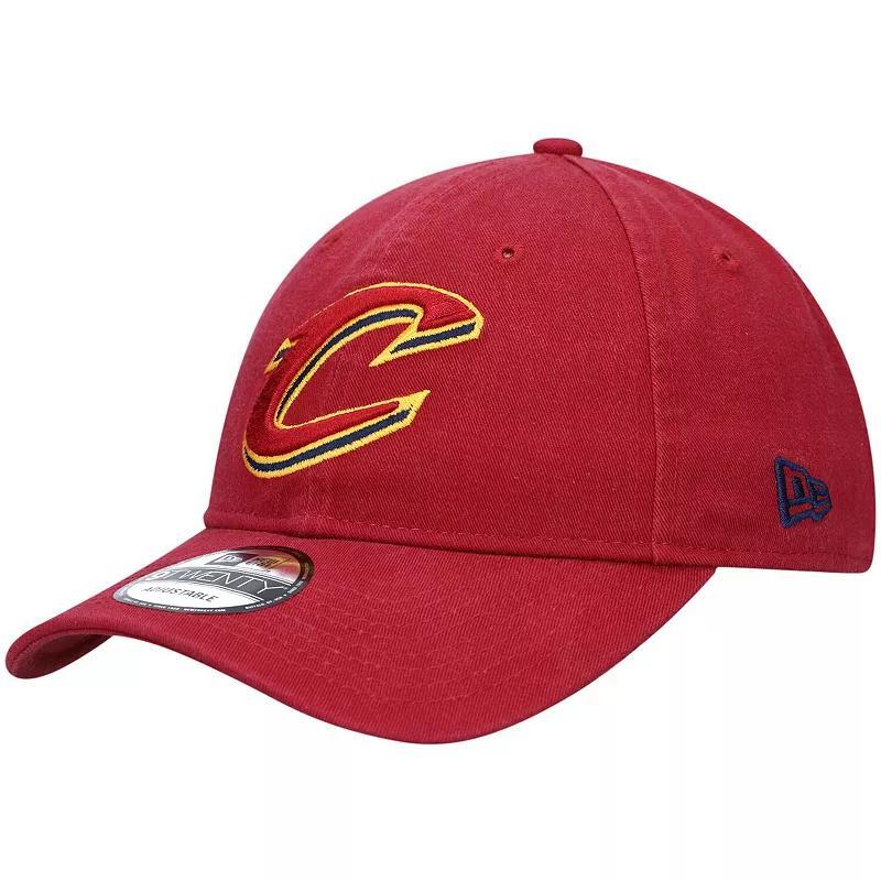 Mens New Era Wine Cleveland Cavaliers Official Logo 9TWENTY Team Color Adjustable Hat Product Image