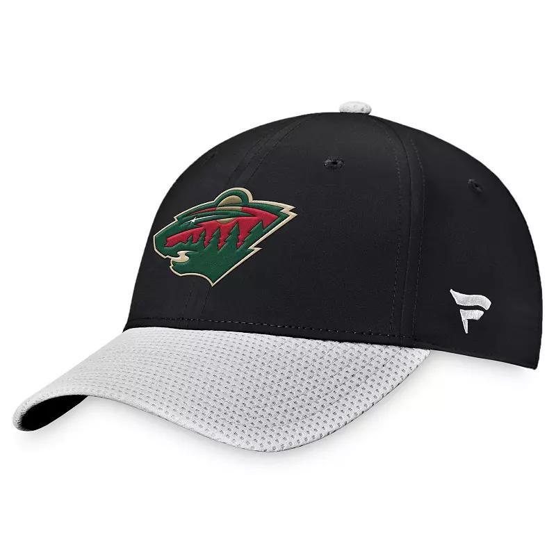 Mens Fanatics Branded /Gray Minnesota Wild 2023 NHL Global Series Sweden Adjustable Hat Product Image