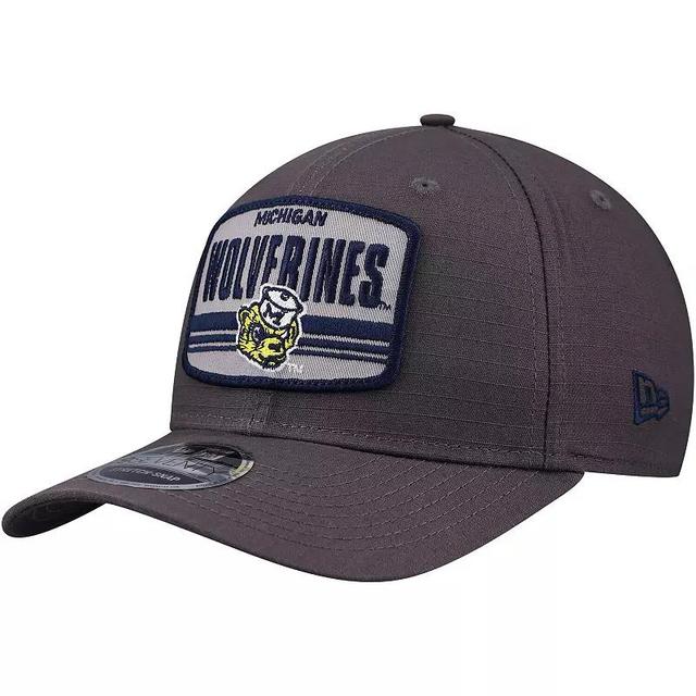 Mens New Era Charcoal Michigan Wolverines Team Elevated 9SEVENTY Adjustable Hat Product Image