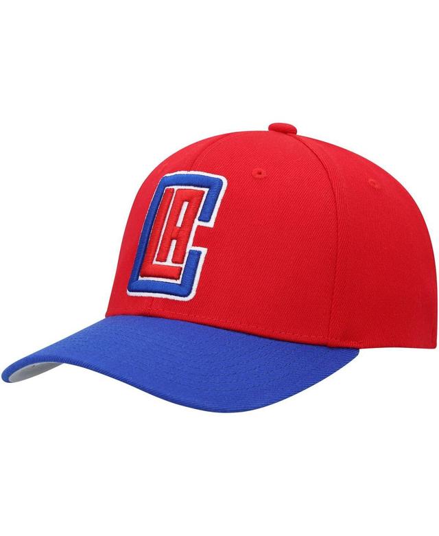 Mens Mitchell & Ness Red La Clippers Mvp Team Two-Tone 2.0 Stretch-Snapback Hat - Red Product Image