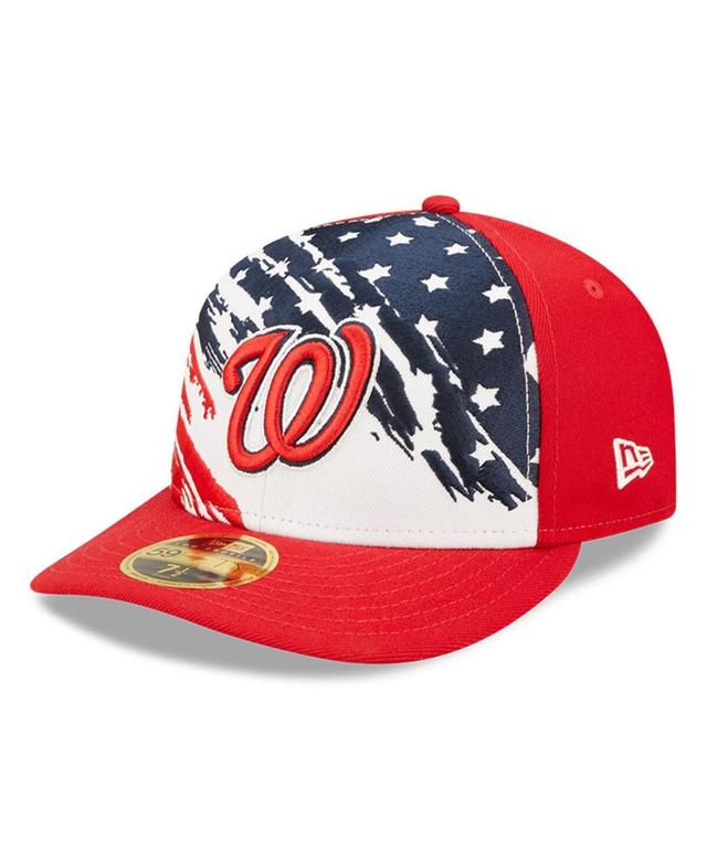 Mens New Era Red Washington Nationals 2022 4th of July Low Profile 59FIFTY Fitted Hat Product Image