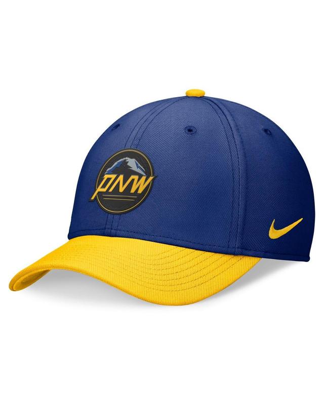 Nike Mens Royal Seattle Mariners 2024 City Connect Swoosh Flex Hat - Royal, Gold Product Image