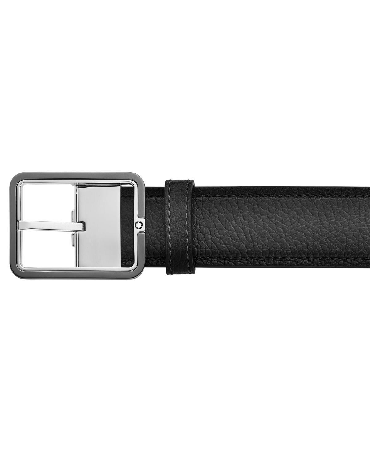 Men's Rectangle-Buckle Reversible Leather Belt, 35mm Product Image