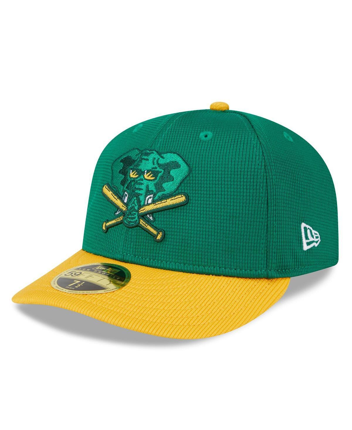 Mens New Era Kelly Oakland Athletics 2024 Batting Practice Low Profile 59FIFTY Fitted Hat Product Image