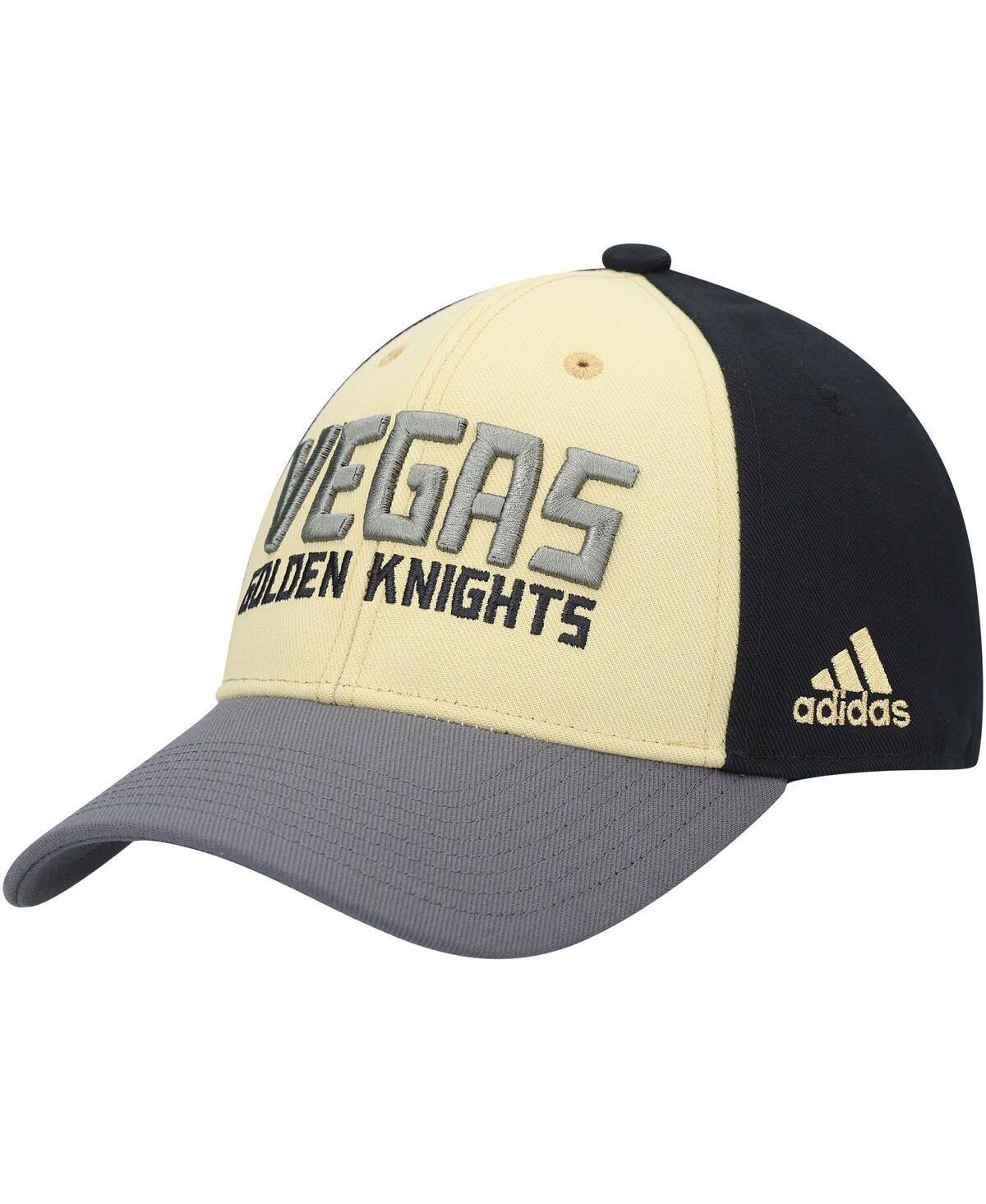 Mens adidas Black Vegas Golden Knights Locker Room Adjustable Hat Product Image