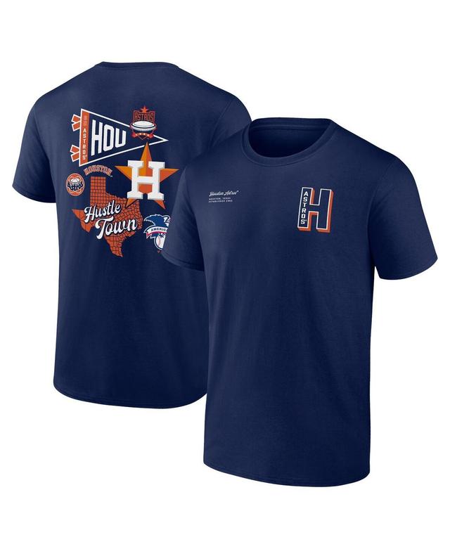 Mens Fanatics Branded Houston Astros Split Zone T-Shirt Blue Product Image