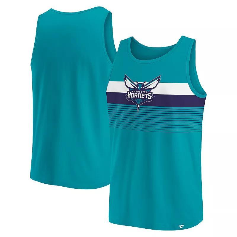 Mens Fanatics Branded Teal Charlotte Hornets Wild Game Tank Top Product Image