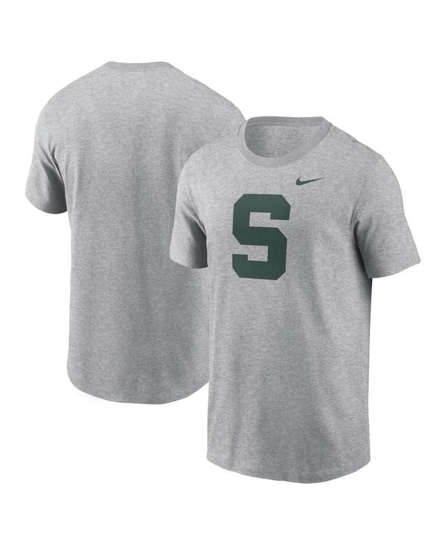 Nike Mens Heather Gray Michigan State Spartans Primetime Evergreen Alternate Logo T-Shirt Product Image