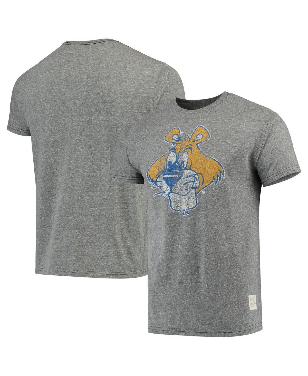 Mens Original Retro Brand Heathered Gray Pitt Panthers Vintage Logo Tri-Blend T-Shirt Product Image