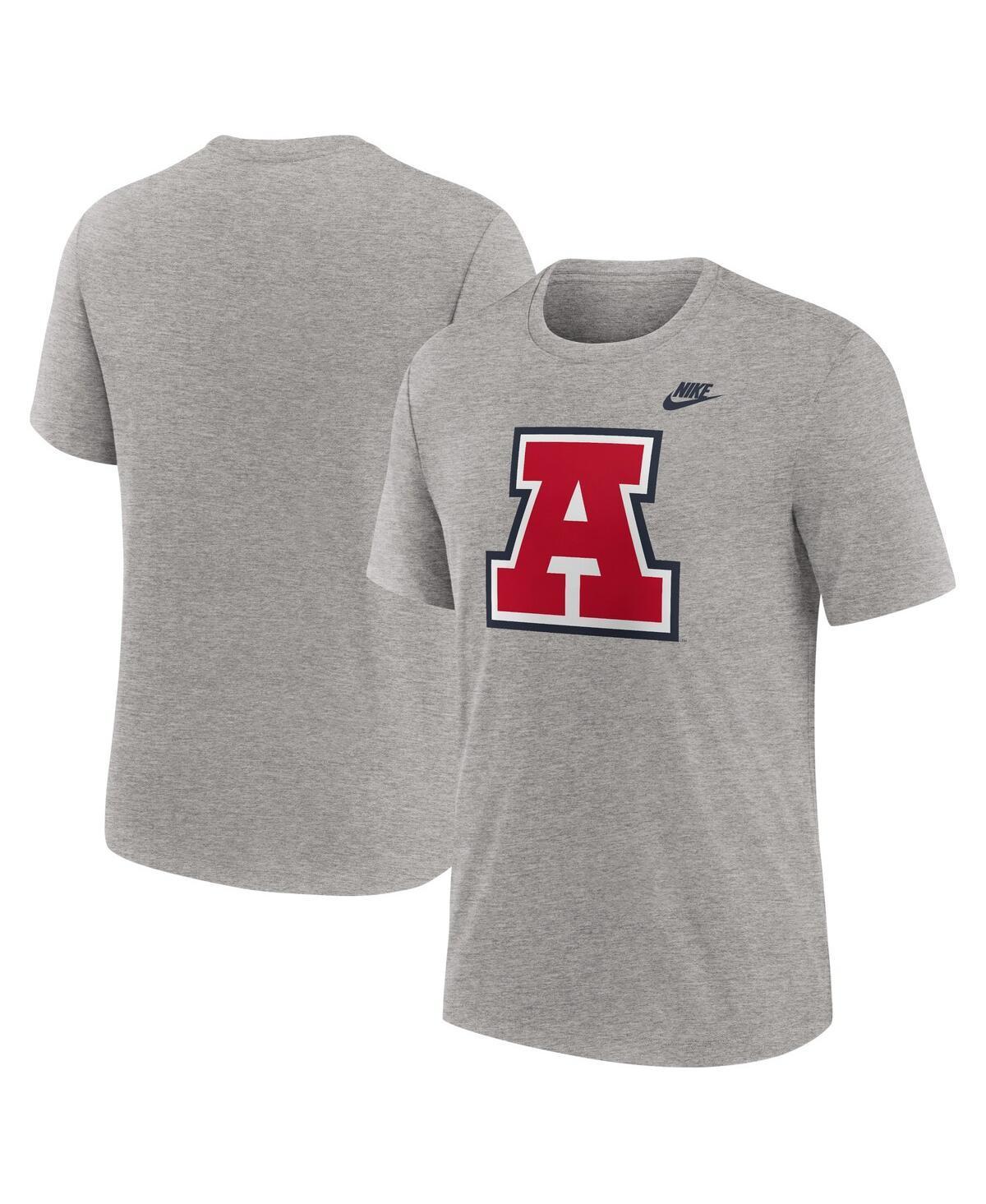 Nike Mens Heather Gray Arizona Wildcats Blitz Evergreen Legacy Primary Tri-Blend T-Shirt Product Image