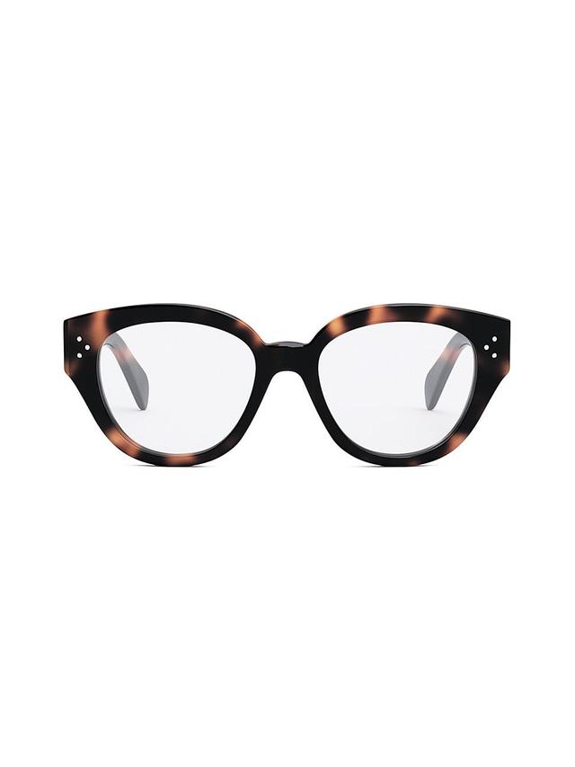 Womens Bold 3 Dots 51MM Round Optical Glasses Product Image