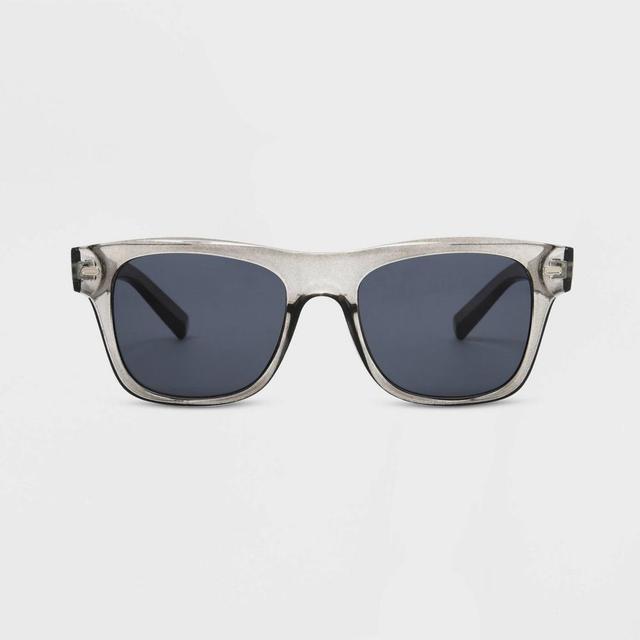 Mens Shiny Plastic Way Square Sunglasses - Original Use Product Image