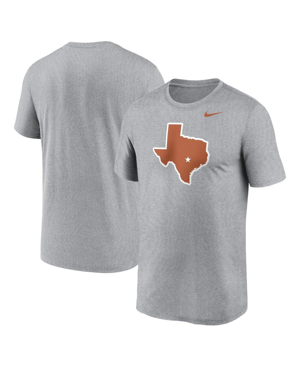 NIKE Men's Heather Gray Texas Longhorns Primetime Evergreen Alternate Logo T-shirt In Grey Product Image