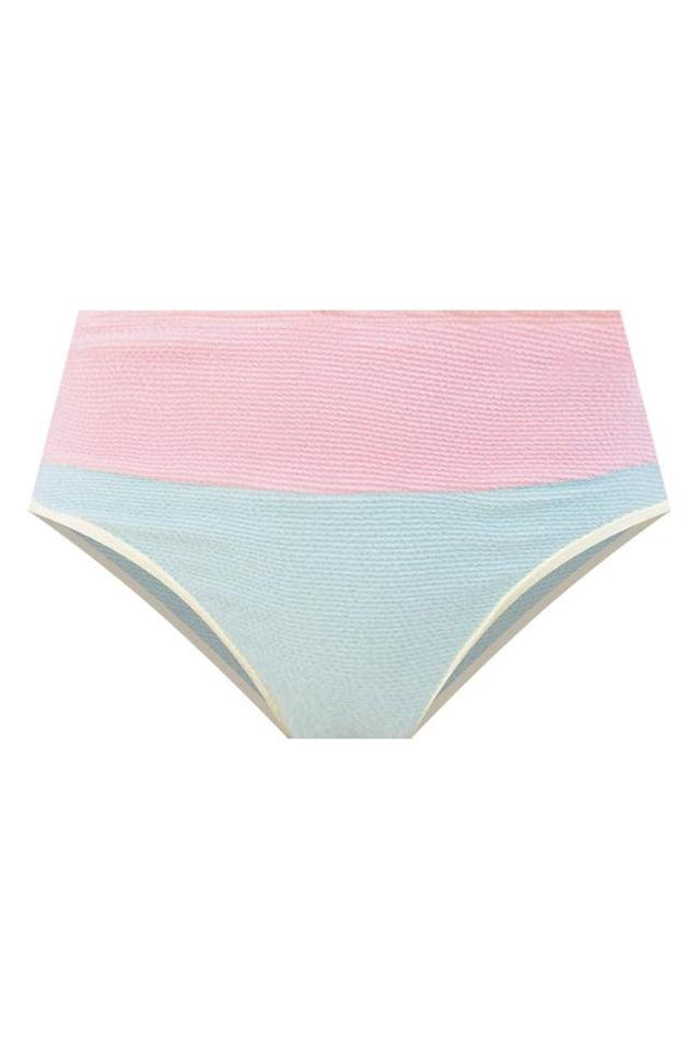 Do Not Disturb Blue Color Block Bikini Bottoms Product Image