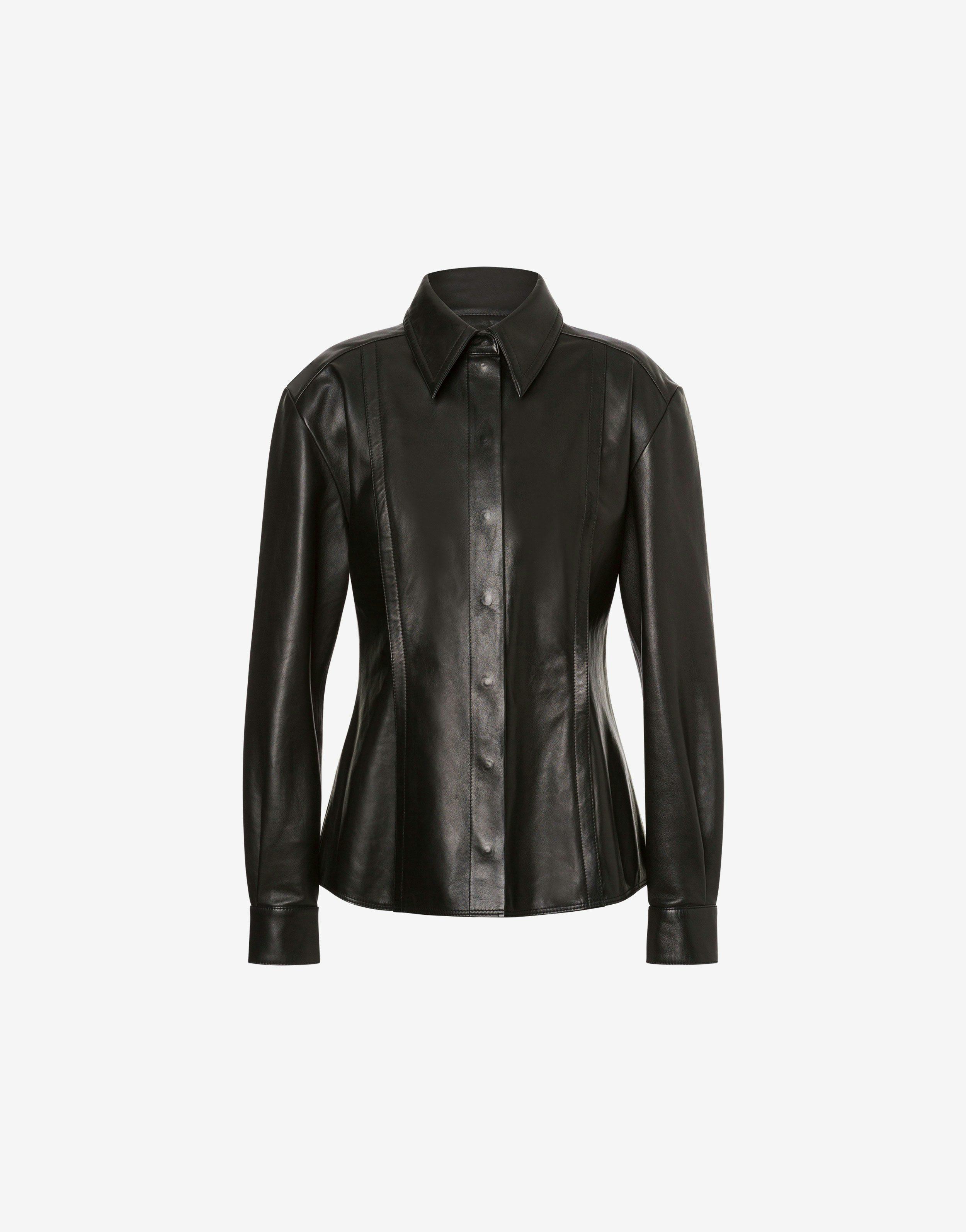 Nappa leather gloss shirt Product Image