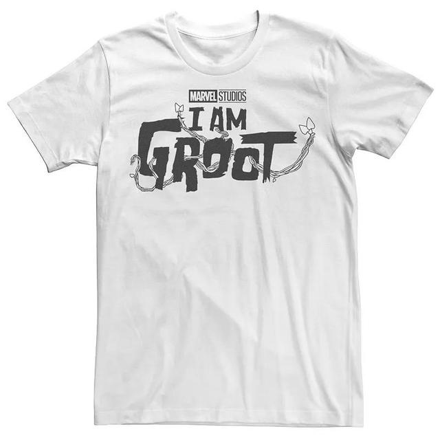 Mens Marvel I am Groot Black Logo Tee Product Image