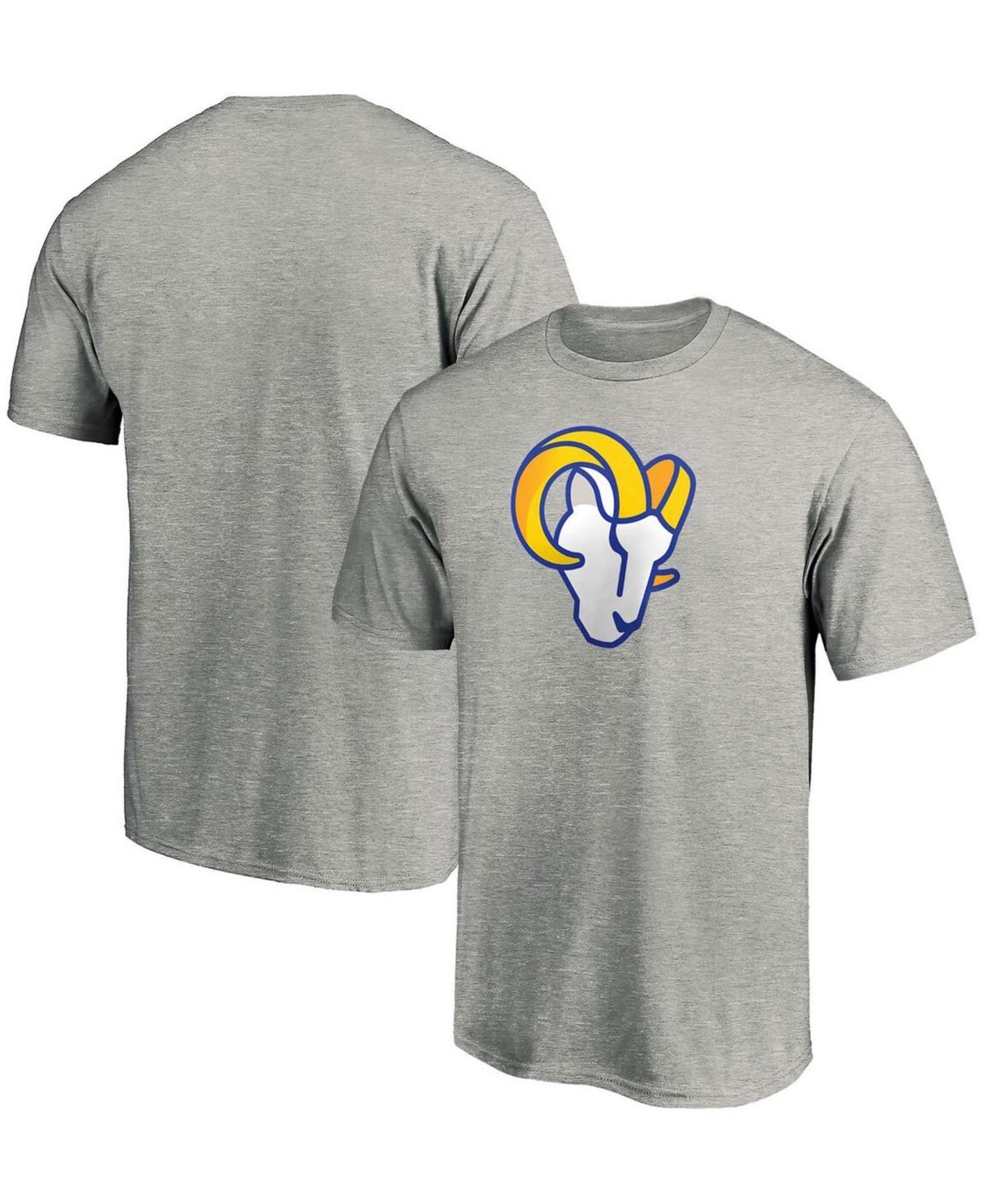 Fanatics Mens Los Angeles Rams Fanatics Rams Primary Logo T-Shirt - Mens Heather Grey Product Image