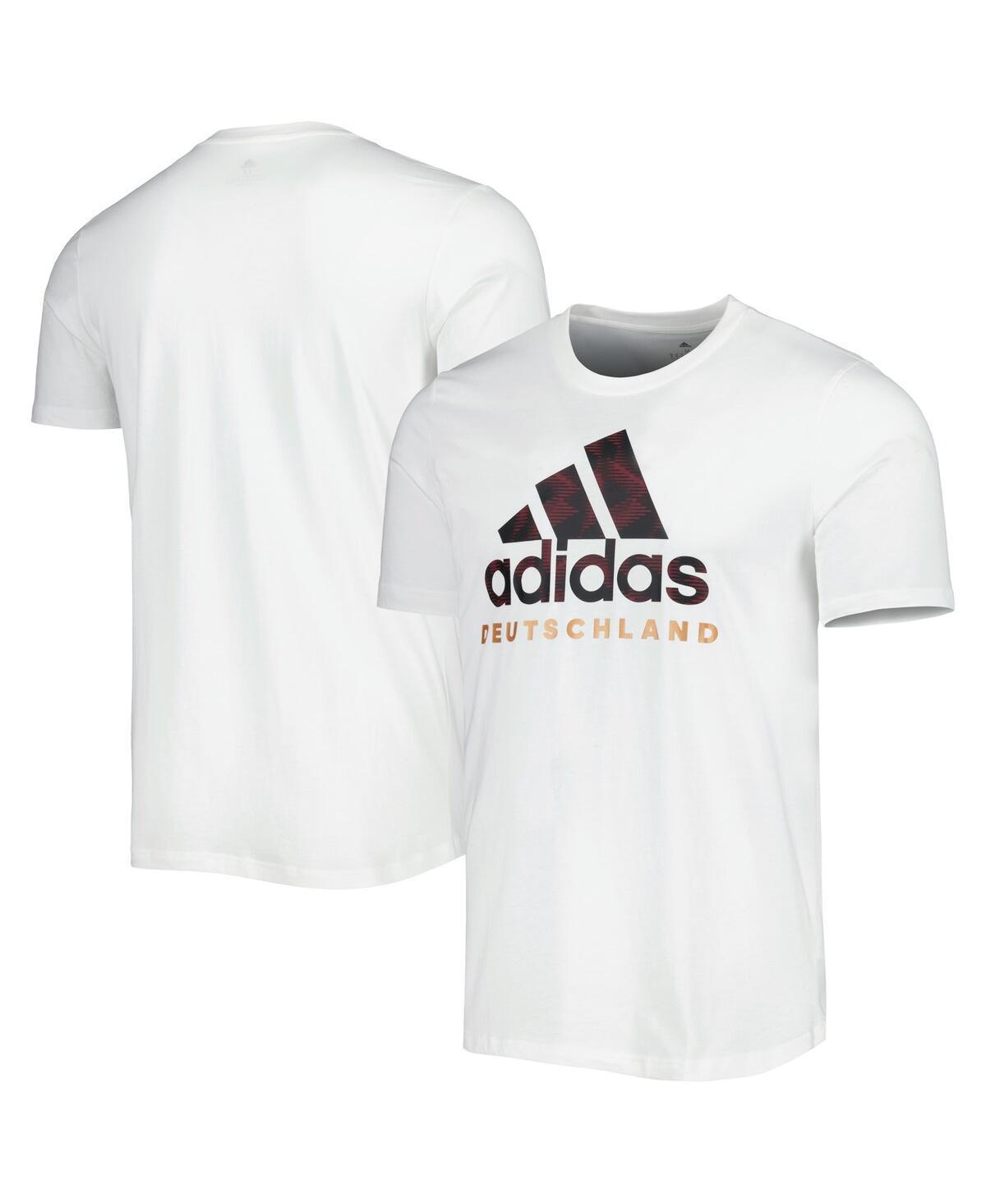 Mens adidas White Germany National Team Dna Graphic T-shirt Product Image