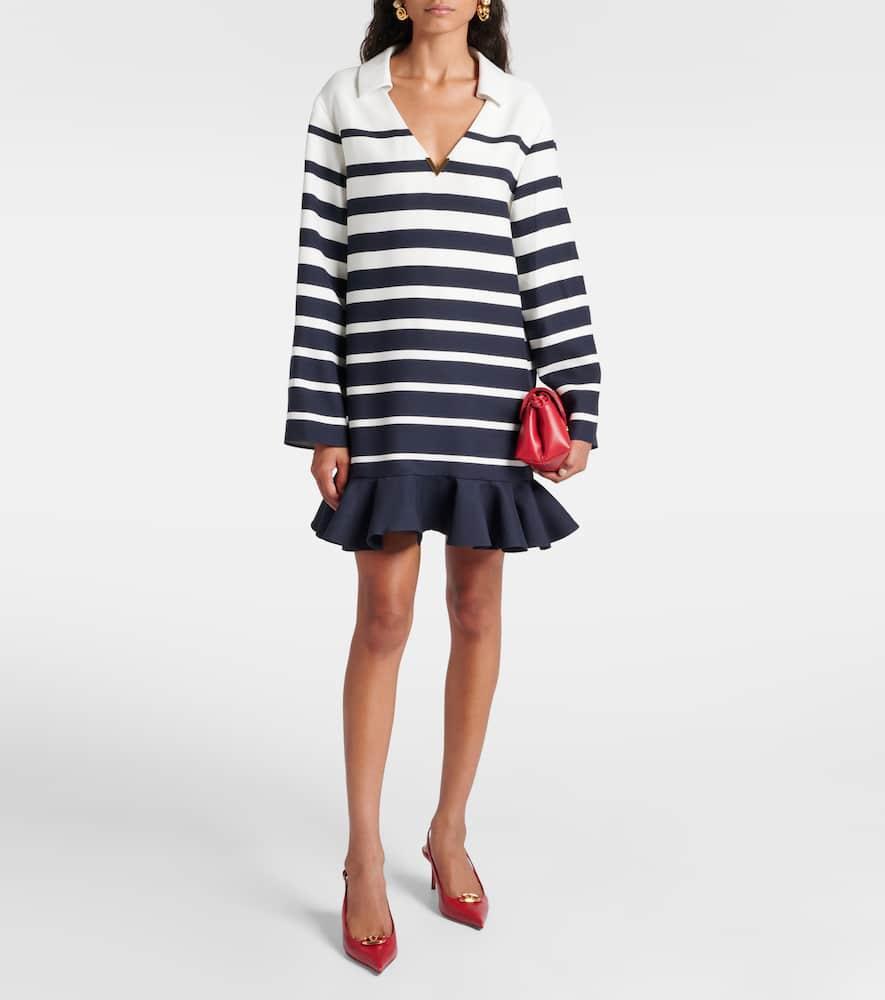 VALENTINO Striped Dress In Black Product Image