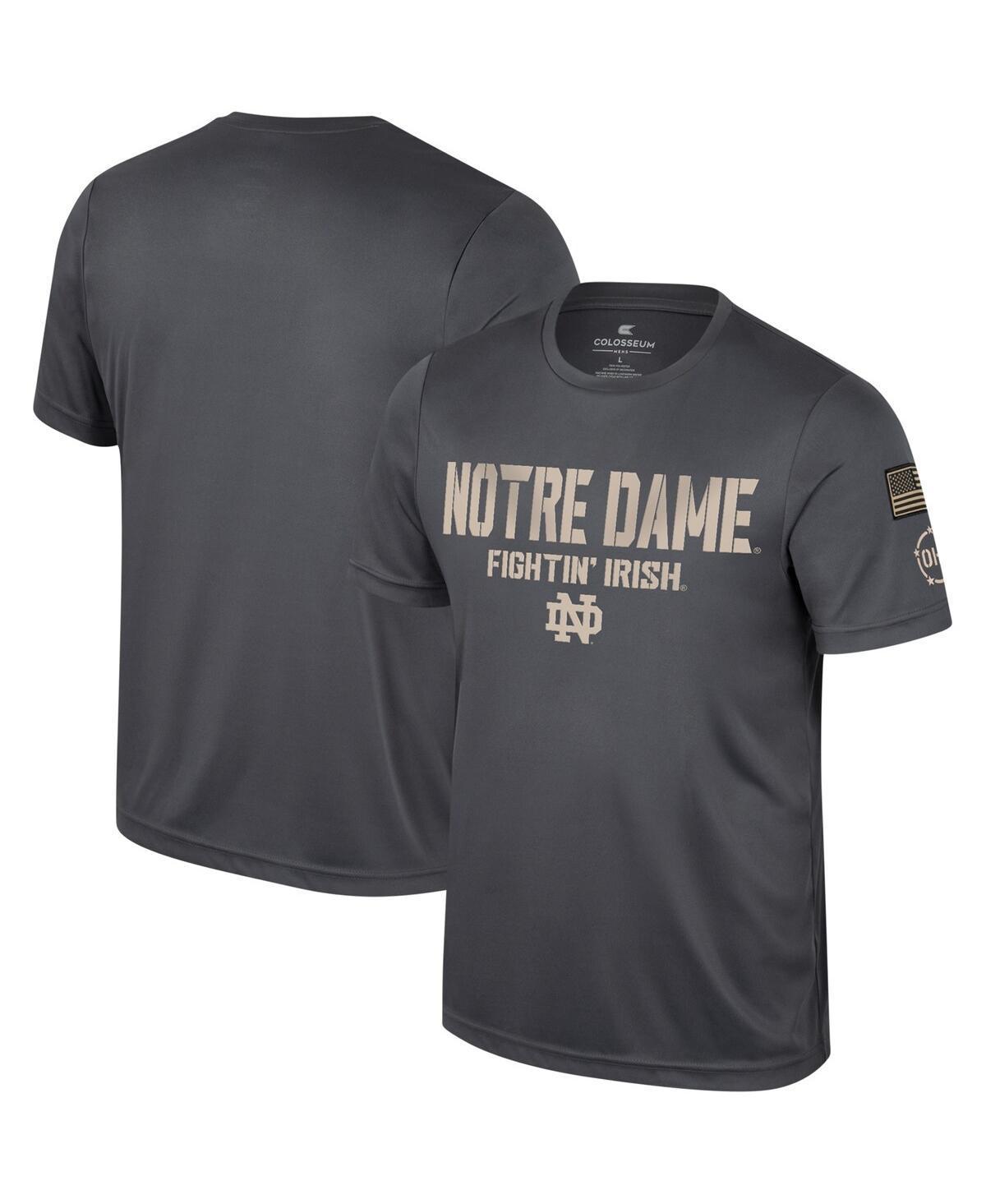 Mens Colosseum Charcoal Notre Dame Fighting Irish Oht Military-Inspired Appreciation T-shirt Product Image