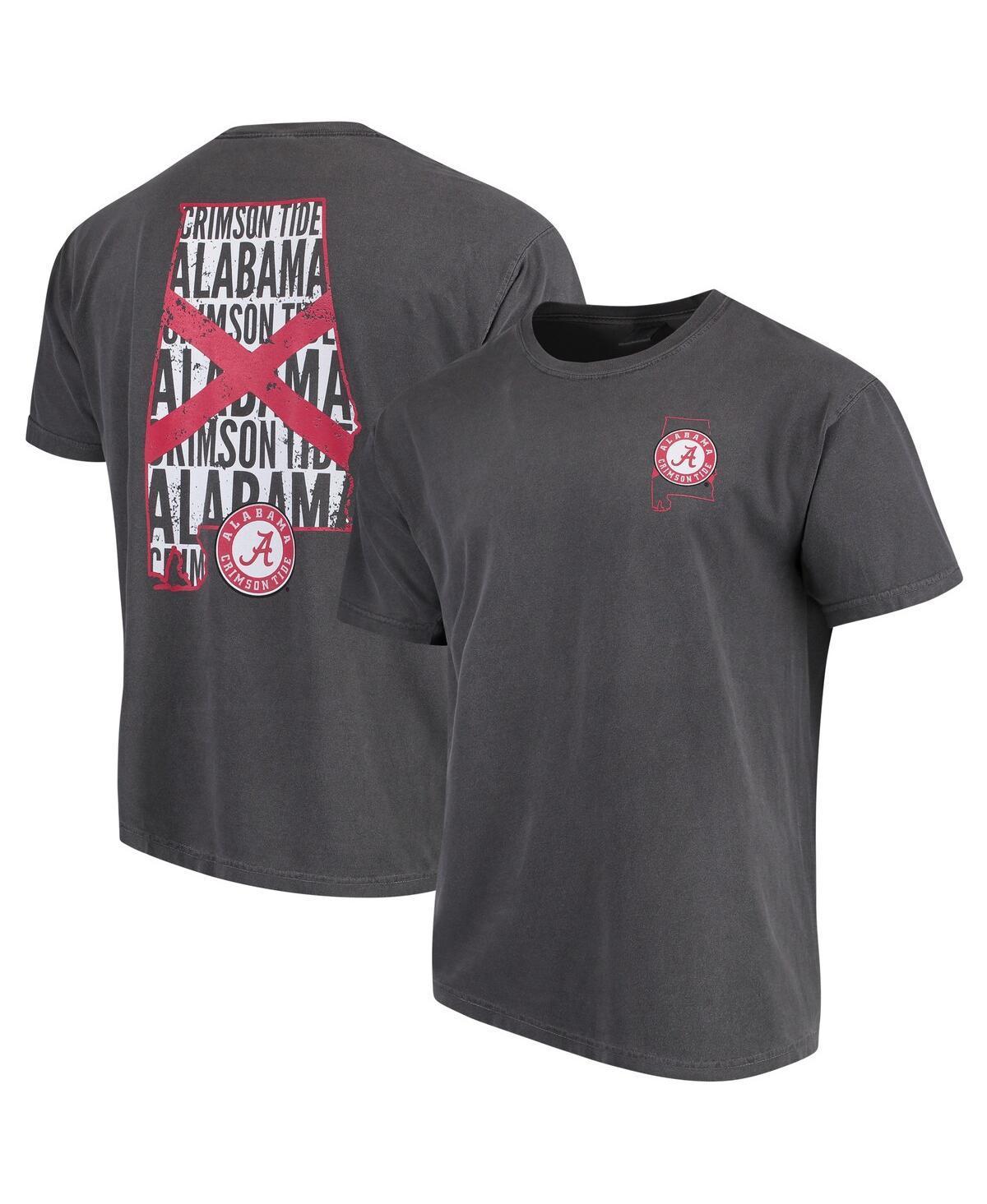 Mens Gray Alabama Crimson Tide Flag Local Comfort Color T-Shirt Grey Product Image