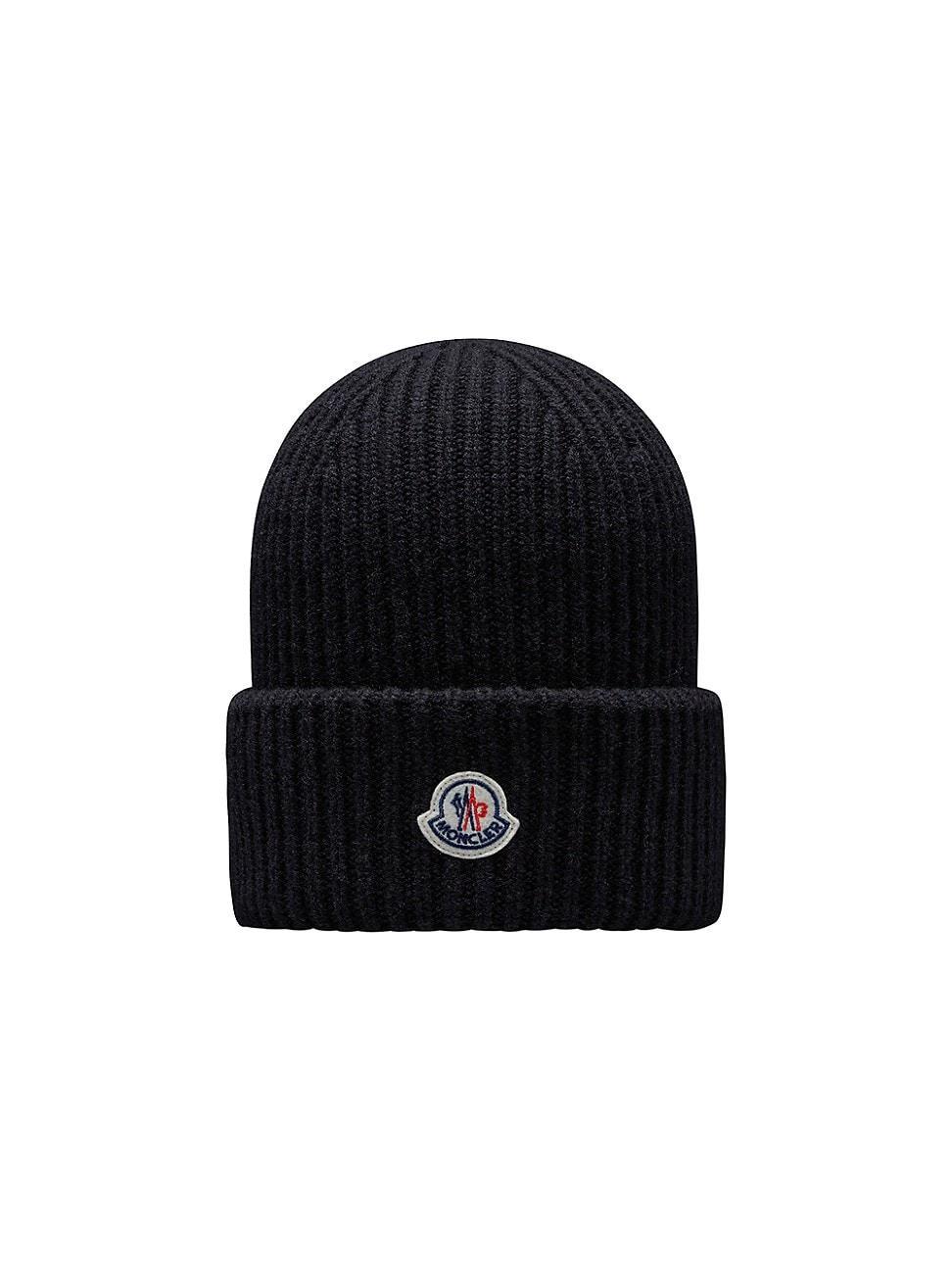 Mens Logo Patch Cotton Rib Beanie Product Image