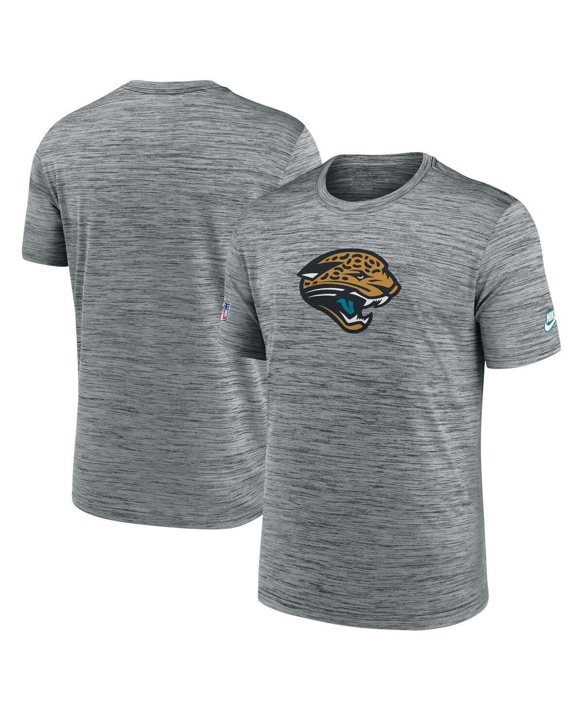 Nike Mens Heather Gray Jacksonville Jaguars Throwback Velocity Alternate Logo Performance T-Shirt Product Image