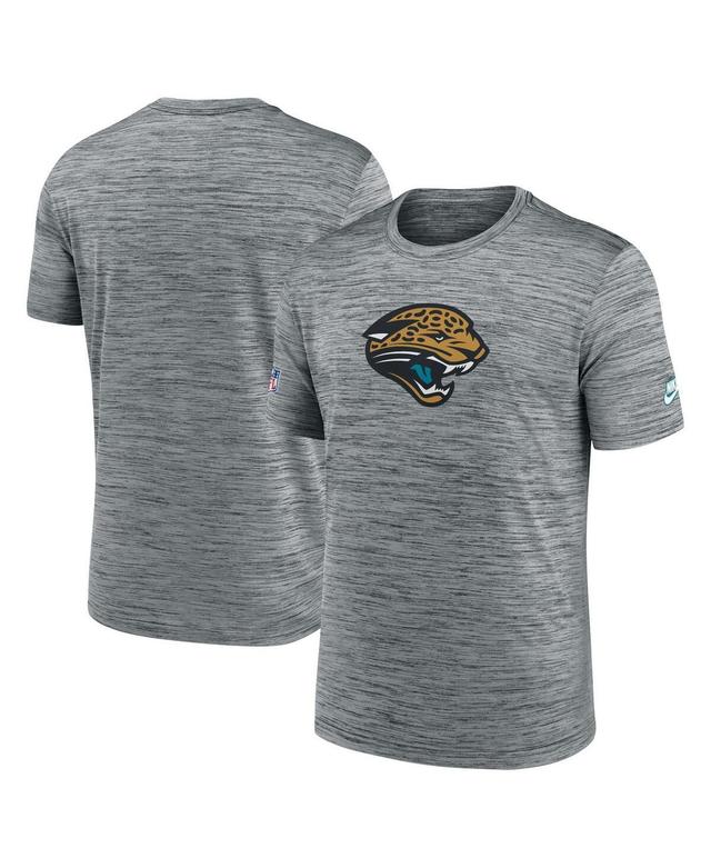 Nike Mens Heather Gray Jacksonville Jaguars Throwback Velocity Alternate Logo Performance T-Shirt Product Image