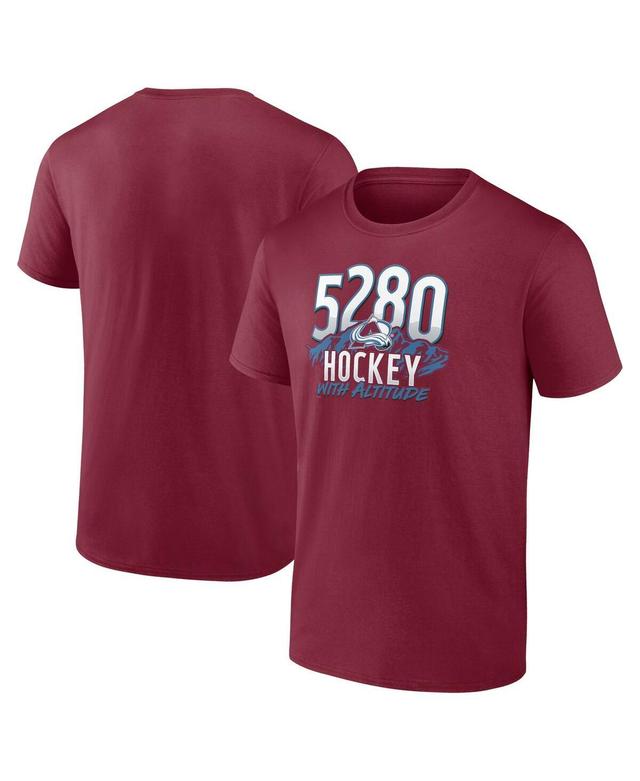 Mens Fanatics Burgundy Colorado Avalanche Local T-shirt Product Image