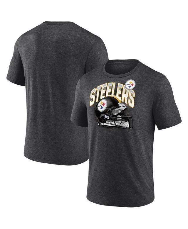 Mens Fanatics Branded Heathered Charcoal Pittsburgh Steelers End Around Tri-Blend T-Shirt Product Image