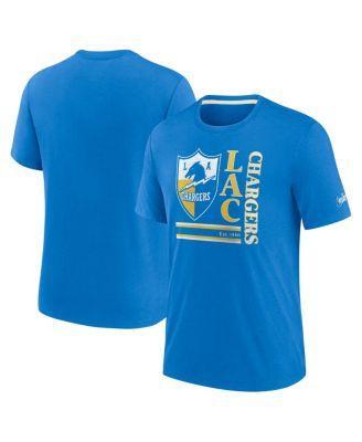 Mens Nike Powder Blue Los Angeles Chargers Wordmark Logo Tri-Blend T-Shirt Product Image