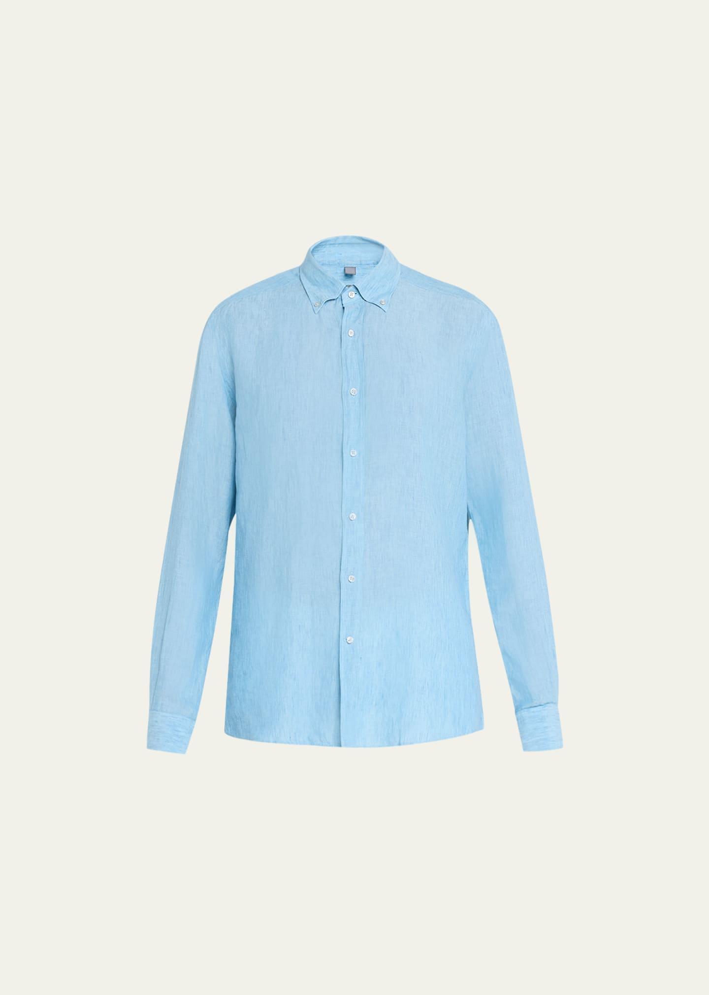 Mens Linen Sport Shirt Product Image