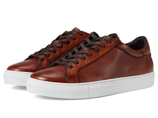 Mens J & M Collection Jake Leather Perforated Sneakers Product Image