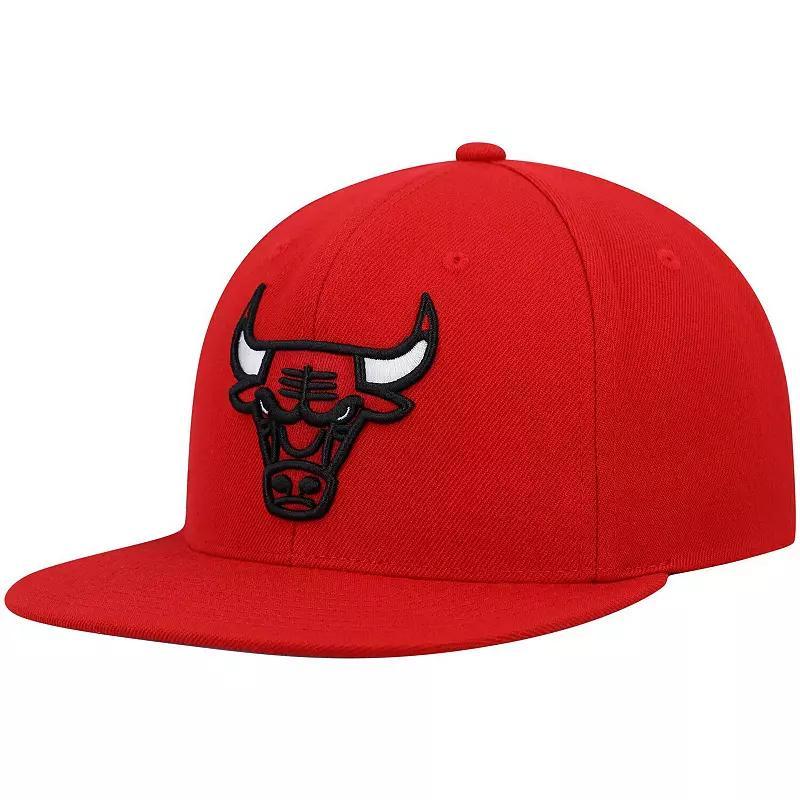 Mens Mitchell & Ness Red LA Clippers Ground 2.0 Snapback Hat Product Image