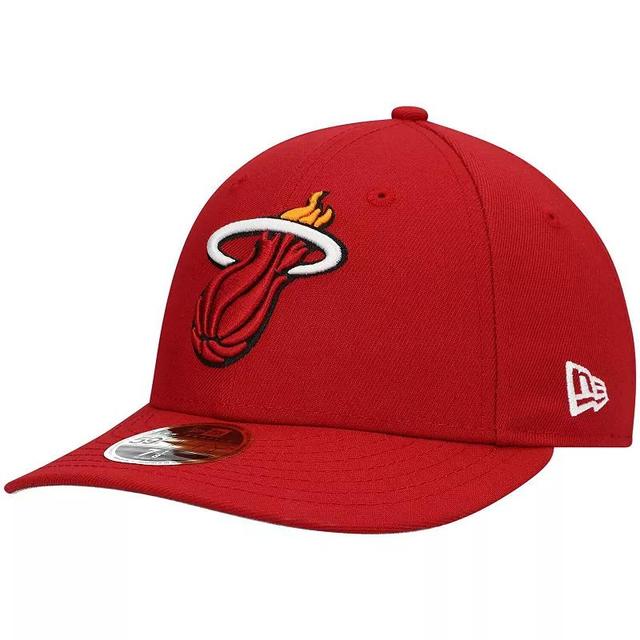 Mens New Era Miami Heat Team Low Profile 59FIFTY Fitted Hat Product Image