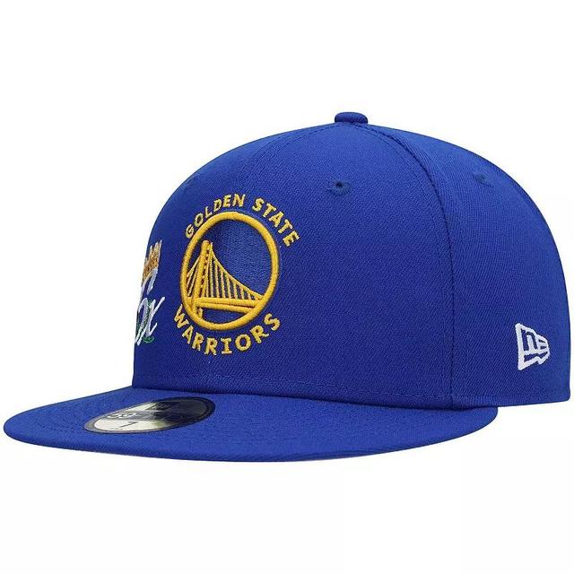 Mens New Era Royal Golden State Warriors 6x NBA Finals Champions Crown 59FIFTY Fitted Hat Product Image