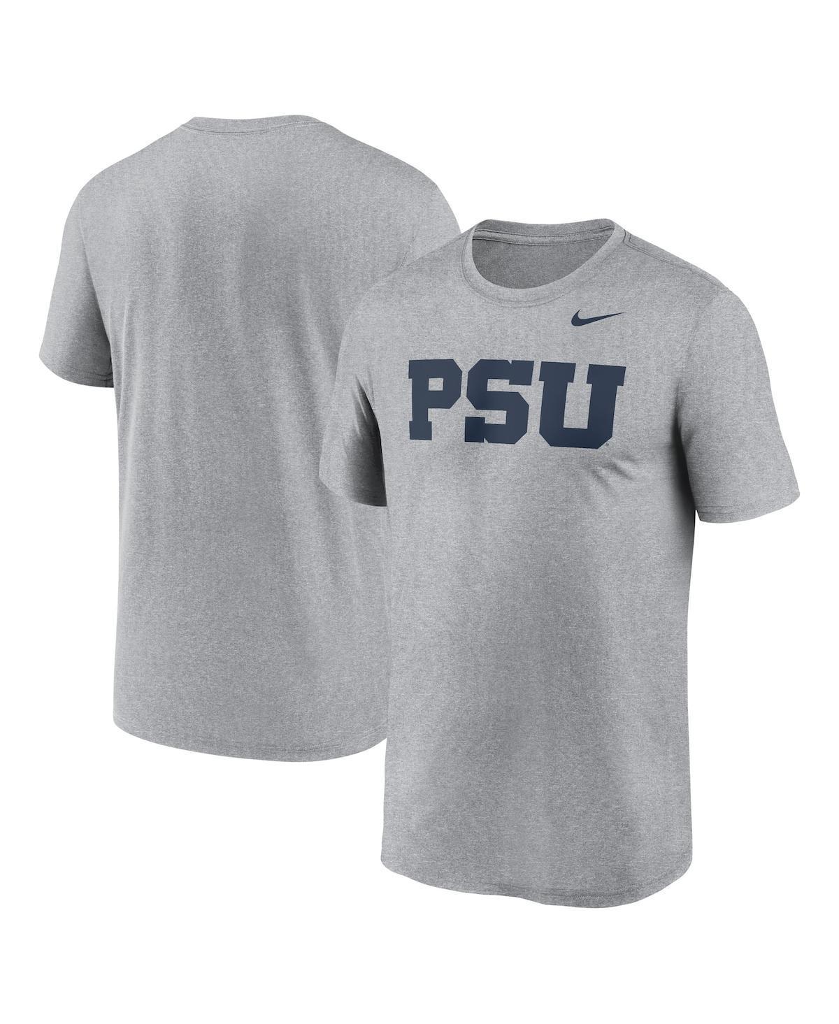 Nike Mens Heather Gray Penn State Nittany Lions Primetime Legend Alternate Logo T-Shirt Product Image