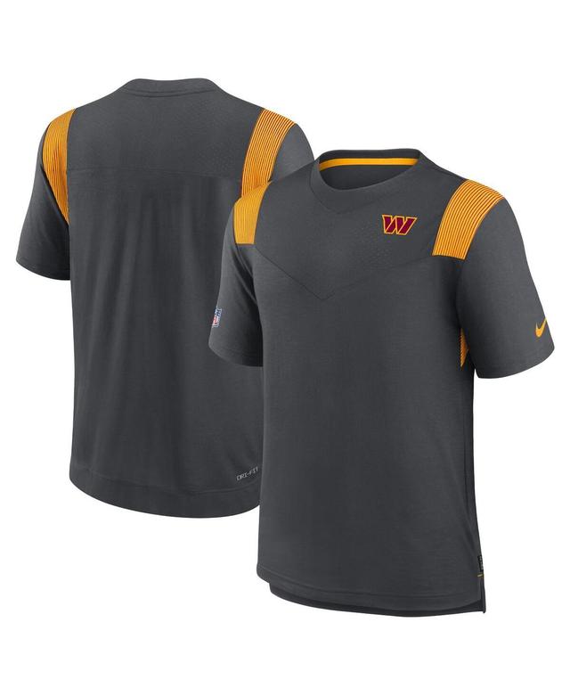 Mens Nike Charcoal Washington Commanders Sideline Tonal Logo Performance Player T-shirt Product Image