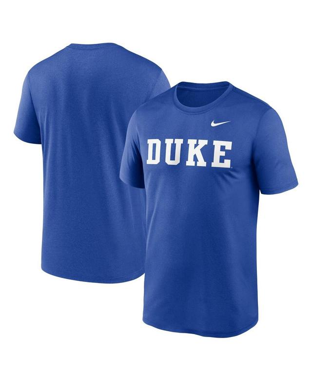 Nike Mens Royal Duke Blue Devils Primetime Legend Wordmark T-Shirt Product Image