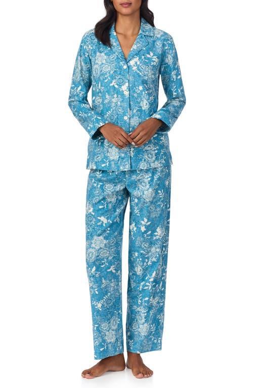 LAUREN RALPH LAUREN Print Pajamas In Blue Floral Product Image