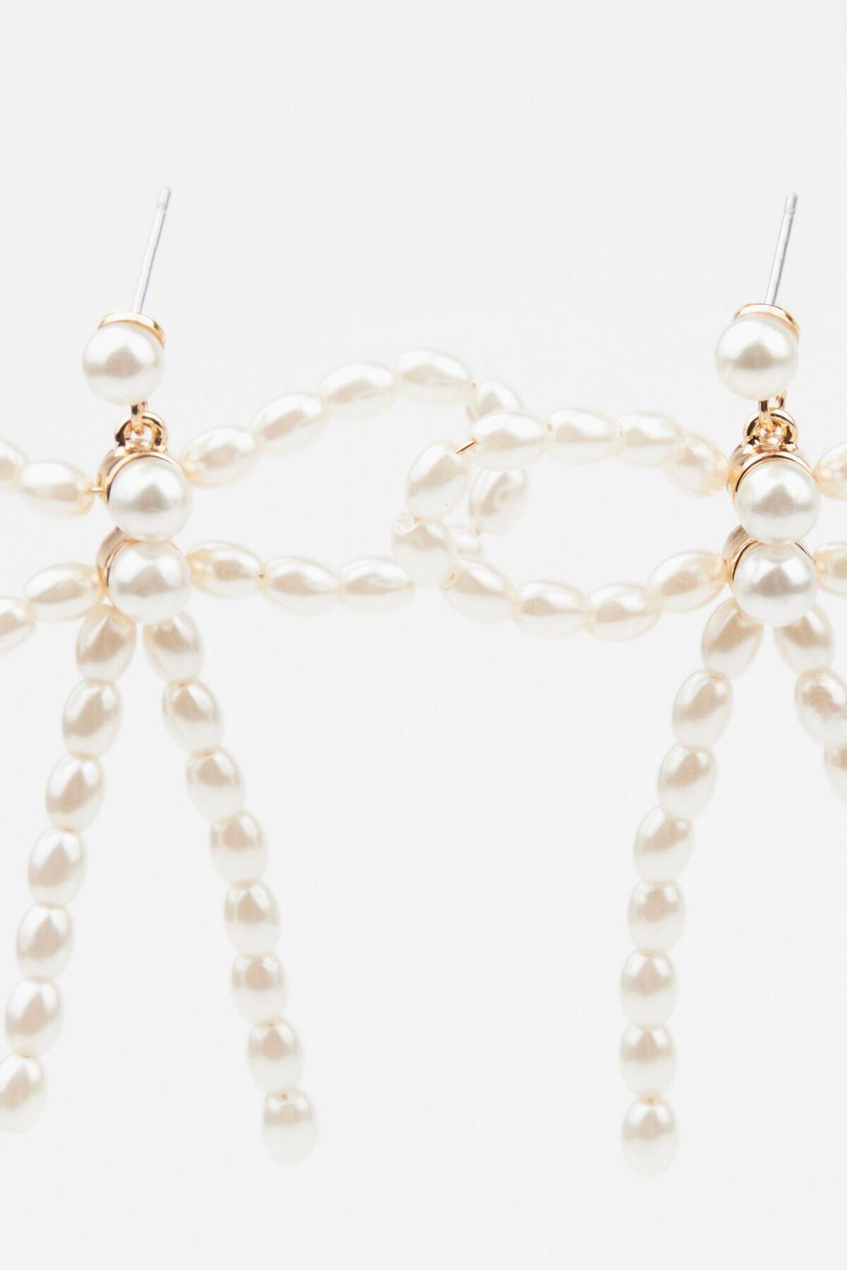 Bow Pearl Earrings Product Image