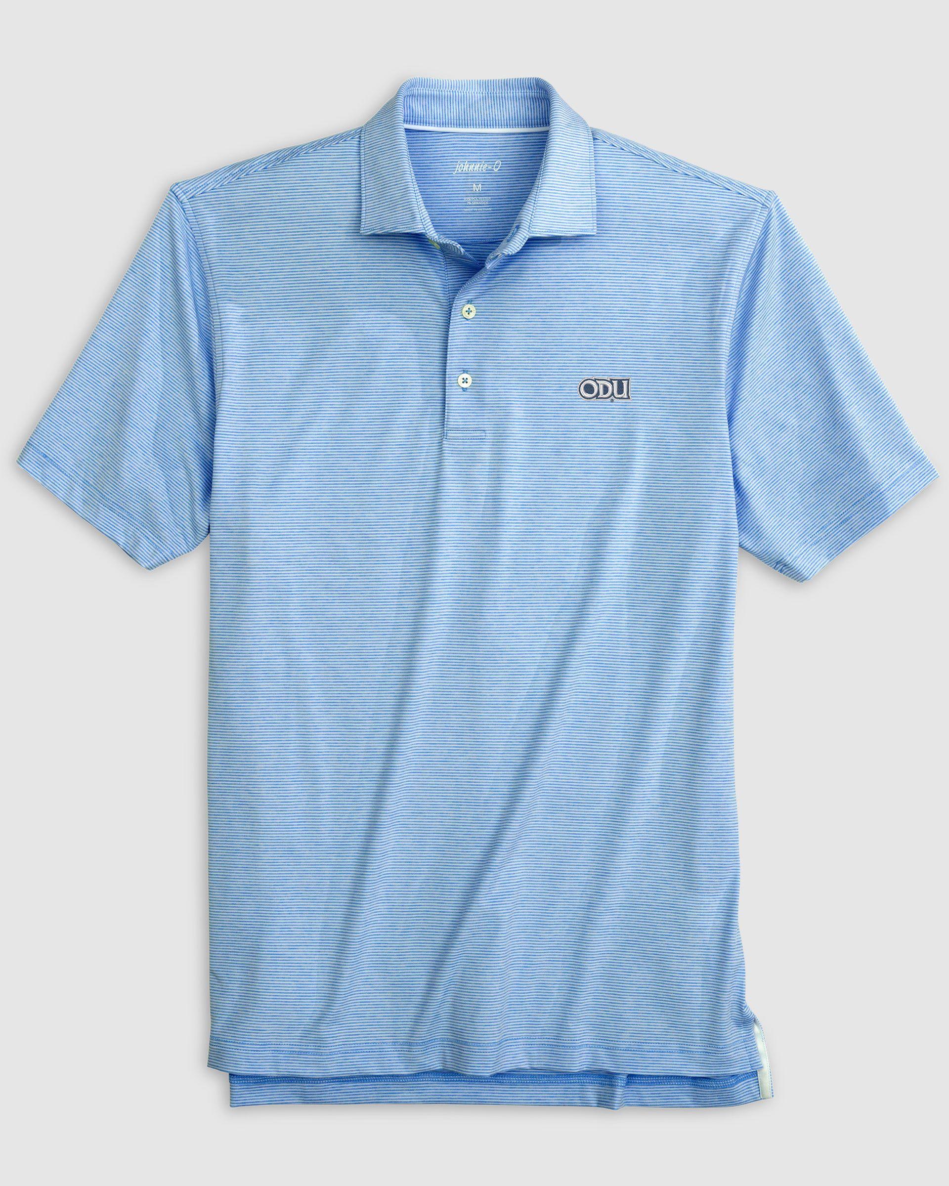 North Carolina Lyndonn Jr. Striped Jersey Performance Polo - Tar Heel Logo Product Image