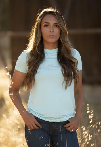 SALE Kimes Ranch® Ladies' Outlier Tech Tee - Light Blue Product Image