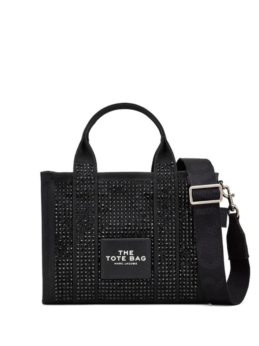 MARC JACOBS The Small Tote Bags In Nero Neri E Grigi Product Image